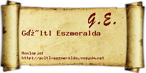 Göltl Eszmeralda névjegykártya